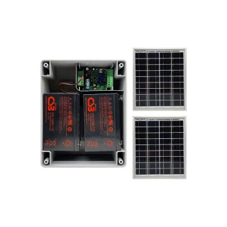 KIT ALIMENTAZIONE CON 2 PANNELLI SOLARI