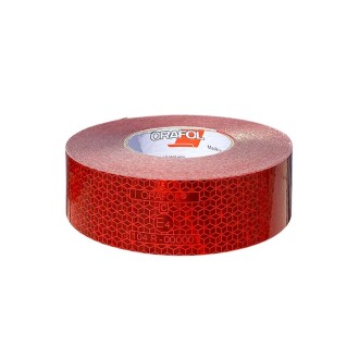 NASTRO ADESIVO CATARIFRANGENTE ROSSO 1MT