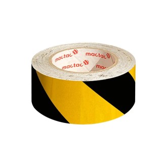 NASTRO ADESIVO CATARIFRANGENTE GIALLO NERO 1MT