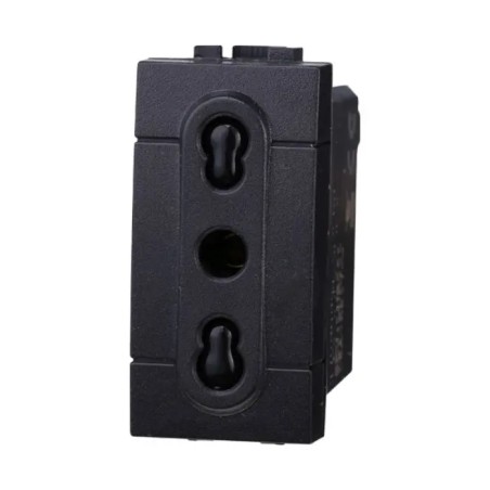 Presa Bipasso 2p+t 10/16a 250v Bticino Compatibile Nero