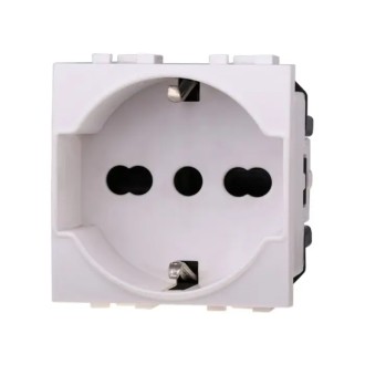 Presa Schuko 2P+T 16A Bticino Compatibile Bianco