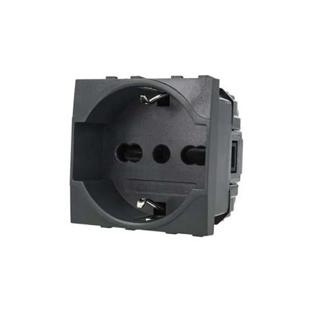 Presa Schuko 2p+t 10/16a 250v Bticino Compatibile Nero