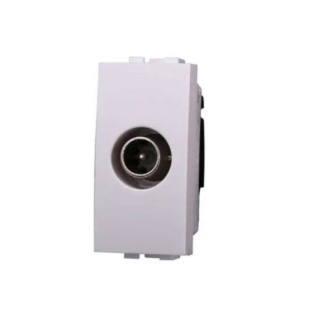 Presa Tv Passante Connettore Maschio Bticino Compatibile Bianco