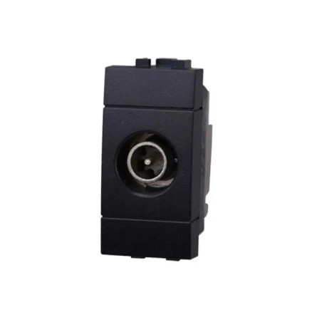 Presa Tv Passante Connettore Maschio Bticino Compatibile Nero