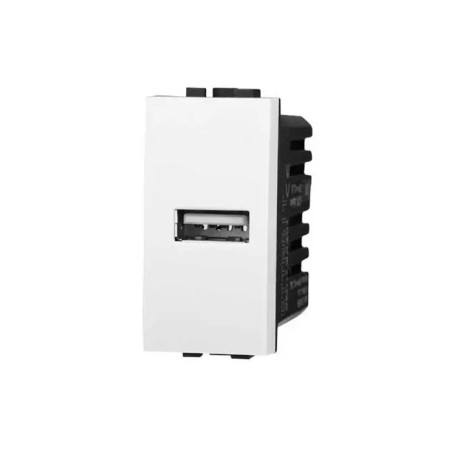 Presa Caricatore USB Type A 5vdc 2.1A Bticino Compatibile Bianco