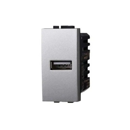 Presa Caricatore Usb Type A 5vdc 2.1a Bticino Compatibile Grigio