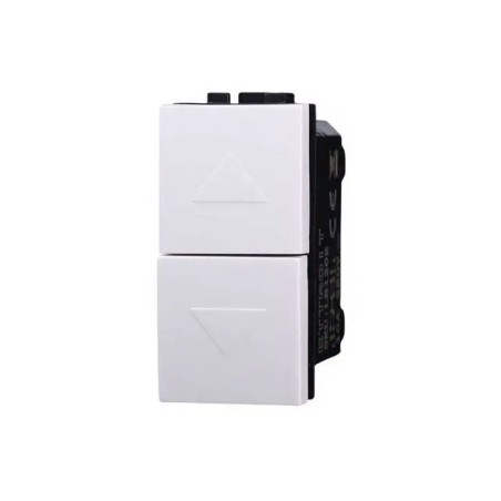 Pulsante Doppio 1P+1P Saliscendi Bticino Compatibile Bianco