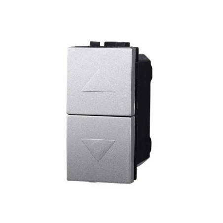 Pulsante Doppio 1p+1p Saliscendi Bticino Compatibile Grigio