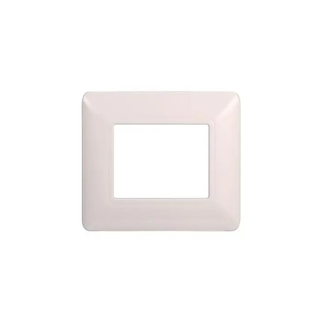 Placca 2 Moduli Bticino Matix Compatibile Plastica Bianco