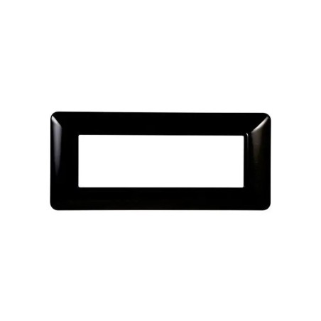 Placca 6 Moduli Bticino Matix Compatibile Plastica Nero