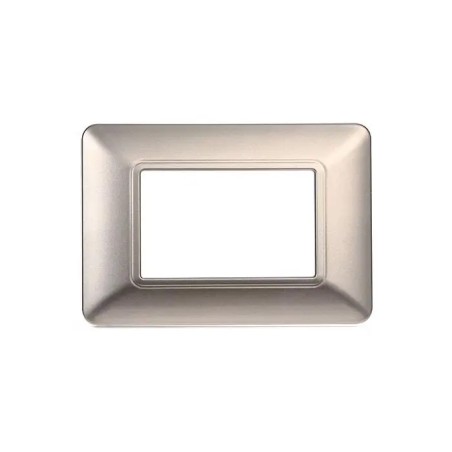 Placca 3 Moduli Bticino Matix Compatibile Plastica Titanio