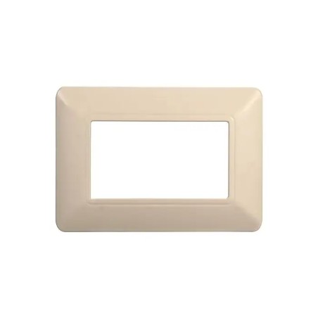 Placca 3 Moduli Bticino Matix Compatibile Plastica Sabbia