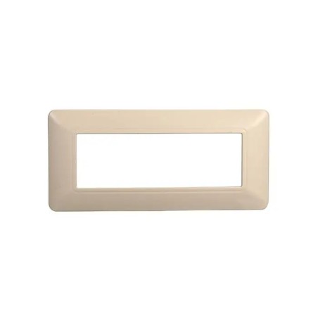 Placca 6 Moduli Bticino Matix Compatibile Plastica Sabbia