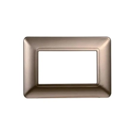 Placca 3 Moduli Bticino Matix Compatibile Plastica Bronzo