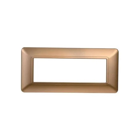 Placca 6 Moduli Bticino Matix Compatibile Plastica Oro