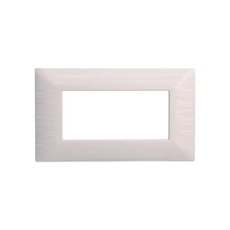 Placca 4 Moduli Bticino Matix Compatibile Plastica Bianco Satinato