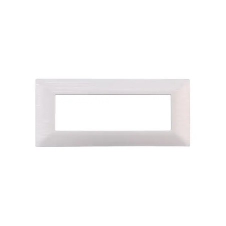 Placca 6 Moduli Bticino Matix Compatibile Plastica Bianco Satinato