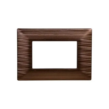 Placca 3 Moduli Bticino Matix Compatibile Plastica Bronzo Satinato