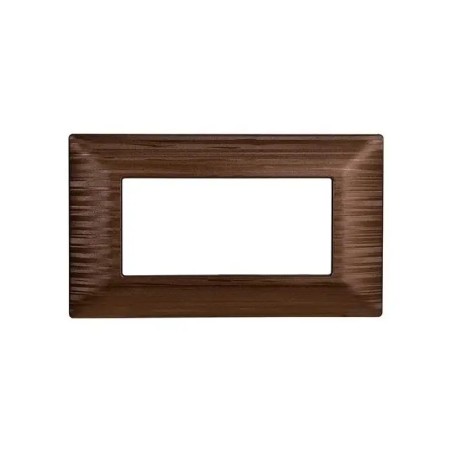 Placca 4 Moduli Bticino Matix Compatibile Plastica Bronzo Satinato