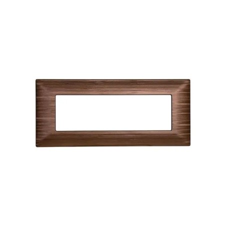 Placca 6 Moduli Bticino Matix Compatibile Plastica Bronzo Satinato