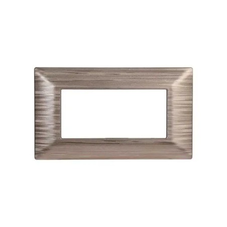 Placca 4 Moduli Bticino Matix Compatibile Plastica Oro Satinato