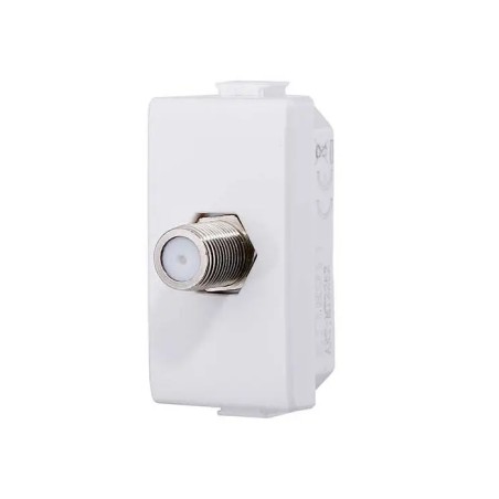 Presa Tv Satellitare A Vite Tipo F Bticino Matix Compatibile Bianco