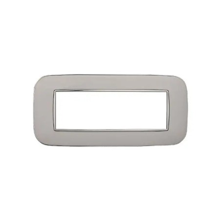 Placca 6 Moduli Bticino Axolute Compatibile Plastica Bianco Serie Moon