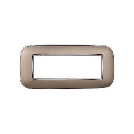 Placca 6 Moduli Bticino Axolute Compatibile Plastica Bronzo Serie Moon