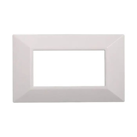 Placca 4 Moduli Bticino Axolute Compatibile Piramide Bianco Serie Moon
