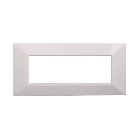 Placca 6 Moduli Bticino Axolute Compatibile Piramide Bianco Serie Moon