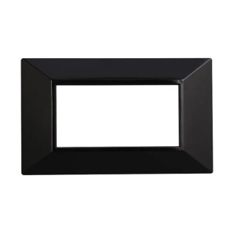 Placca 4 Moduli Bticino Axolute Compatibile Piramide Nero...