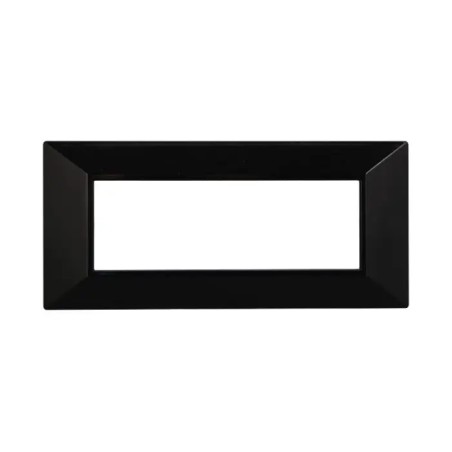 Placca 6 Moduli Bticino Axolute Compatibile Piramide Nero Serie Moon
