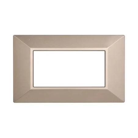 Placca 4 Moduli Bticino Axolute Compatibile Piramide Bronzo Serie Moon