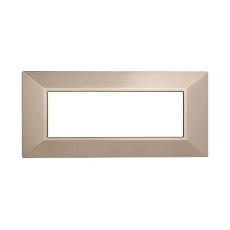 Placca 6 Moduli Bticino Axolute Compatibile Piramide Bronzo Serie Moon