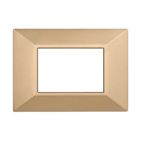 Placca 3 Moduli Bticino Axolute Compatibile Piramide Oro Serie Moon