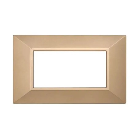 Placca 4 Moduli Bticino Axolute Compatibile Piramide Oro Serie Moon