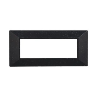 Placca 6 Moduli Bticino Axolute Compatibile Piramide Nero...