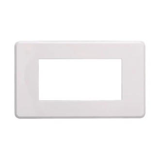 Placca 4 Moduli Bticino Axolute Compatibile Slim Bianco...