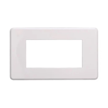 Placca 4 Moduli Bticino Axolute Compatibile Slim Bianco Serie Moon