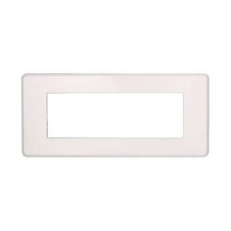 Placca 6 Moduli Bticino Axolute Compatibile Slim Bianco Serie Moon