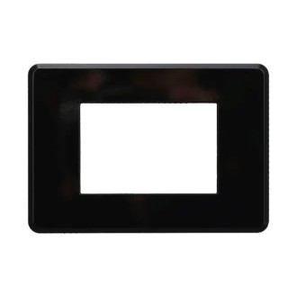 Placca 3 Moduli Bticino Axolute Compatibile Slim Nero...