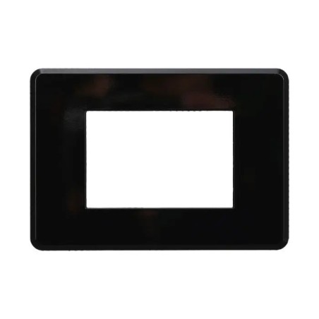 Placca 3 Moduli Bticino Axolute Compatibile Slim Nero Serie Moon