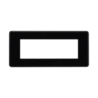 Placca 6 Moduli Bticino Axolute Compatibile Slim Nero...