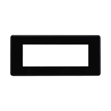 Placca 6 Moduli Bticino Axolute Compatibile Slim Nero Serie Moon