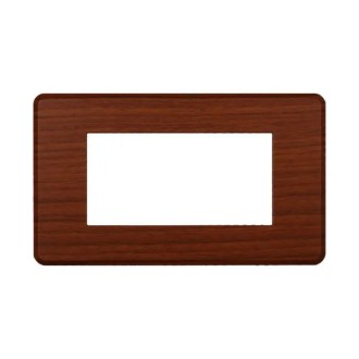 Placca 4 Moduli Bticino Axolute Compatibile Slim Radica...