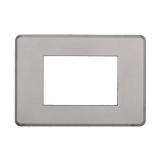 Placca 3 Moduli Bticino Axolute Compatibile Slim Argento...