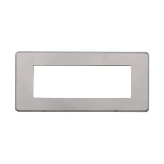 Placca 6 Moduli Bticino Axolute Compatibile Slim Argento...