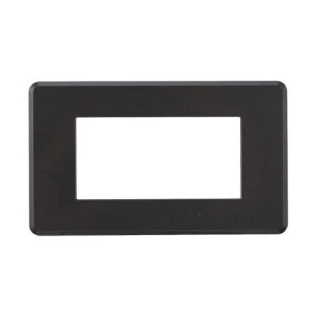 Placca 4 Moduli Bticino Axolute Compatibile Slim Acciaio Scuro Serie Moon