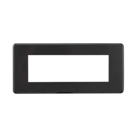 Placca 6 Moduli Bticino Axolute Compatibile Slim Acciaio Scuro Serie Moon