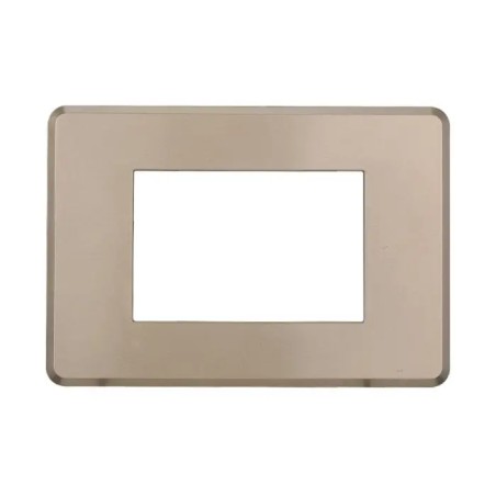 Placca 3 Moduli Bticino Axolute Compatibile Slim Titanio Serie Moon